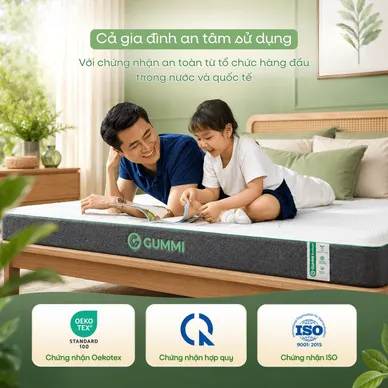 Nệm cao su thiên nhiên Gummi Premium detox giấc ngủ - Ảnh 15