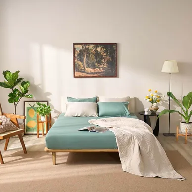 Bộ ga chun micro satin Amando Cozy 3 chi tiết - Ảnh 4