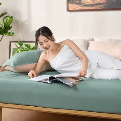 Bộ ga chun micro satin Amando Cozy 3 chi tiết - Ảnh 8