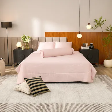 Bộ ga chun sợi gỗ thiên nhiên tencel Amando Aleena 5 chi tiết - Ảnh 8