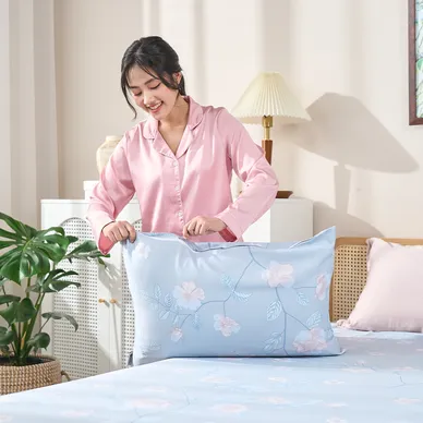 Bộ ga chun sợi gỗ thiên nhiên tencel Amando Aleena 5 chi tiết - Ảnh 17