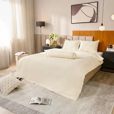 Bộ ga chun sợi gỗ thiên nhiên tencel Amando Aleena 5 chi tiết - Ảnh 14