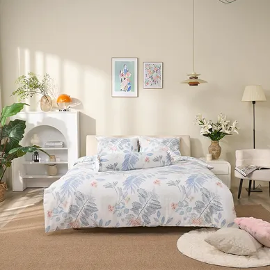 Bộ ga chun sợi gỗ thiên nhiên tencel Amando Aleena 4 chi tiết - Ảnh 3