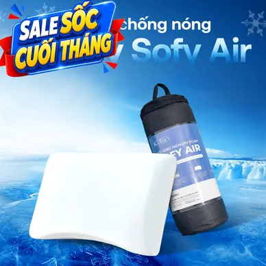 [BST Ngủ Mát] Gối foam iComfy Sofy Air Êm Mát Chống Nóng - Ảnh 2