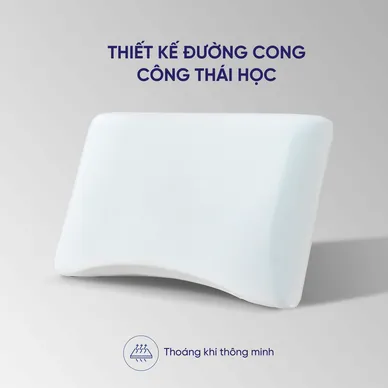 Gối foam iComfy Sofy Air công nghệ Aero Memory Foam độc quyền (BST Ngủ Mát) - Ảnh 4