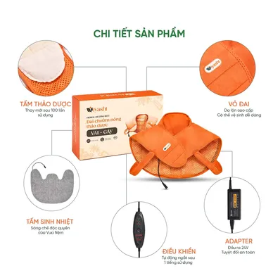 Iyashi Đai chườm thảo dược vai gáy - Ảnh 7