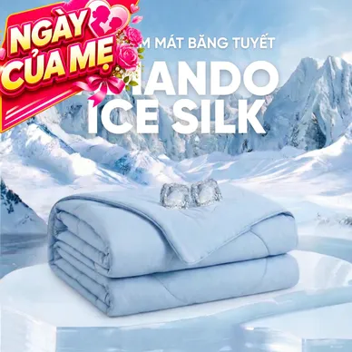 Chăn băng tuyết Amando Ice Silk mỏng nhẹ, giải nhiệt mùa hè - Ảnh 3