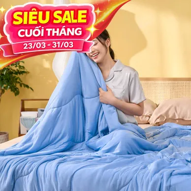 Chăn Amando Ice silk làm mát mỏng nhẹ (BST Ngủ Mát) - Ảnh 3