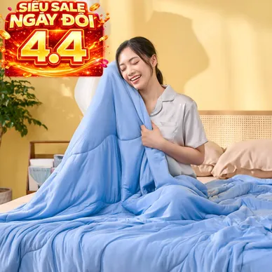 Chăn Amando Ice silk làm mát mỏng nhẹ (BST Ngủ Mát) - Ảnh 3