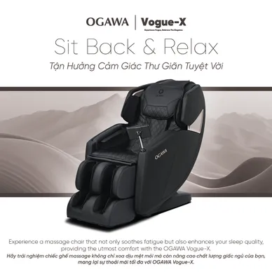 Ghế massage Ogawa Vogue-X giảm đau nhức cơ bắp, giải phóng các điểm căng cơ - Ảnh 2