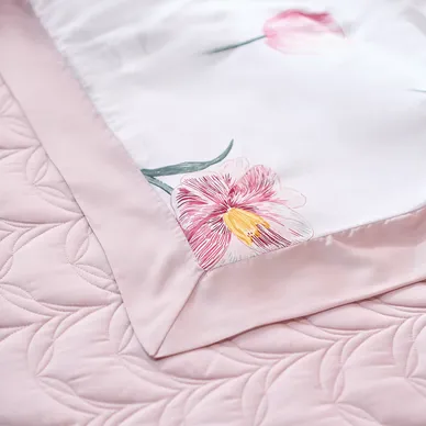 Bộ chăn ga phủ sợi gỗ thiên nhiên Amando Jamila 5 chi tiết LC008 - Ảnh 8