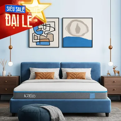 Nệm foam iComfy Coolax massage băng tuyết mát lạnh dày 15cm - Ảnh 2