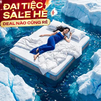 [BST Ngủ Mát] Nệm foam iComfy Coolax Mát Sâu Đa Tầng Massage Dày 15cm - Ảnh 3