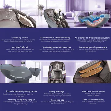 Ghế massage Delight-X Ogawa OGVN-5574 - Ảnh 3