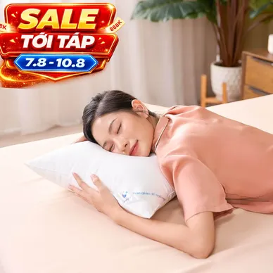 Gối lông vũ nhân tạo Goodnight Mochi siêu êm chuẩn khách sạn 5 sao - Thumbnail