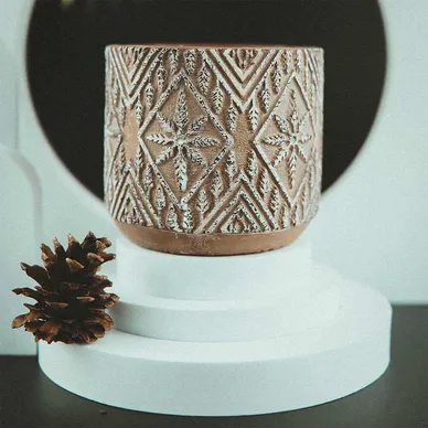 Hũ nến hoa tuyết - Ảnh 2