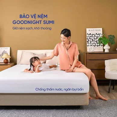 Ga chống thấm Goodnight Sumi mềm mại, kháng khuẩn, thông thoáng - Ảnh 5