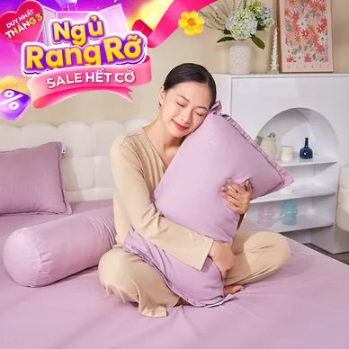 Bộ chăn ga chun Amando Rina 5 chi tiết thông thoáng, mềm mại - Thumbnail