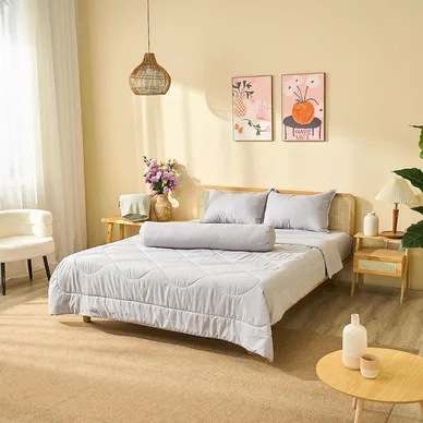 Bộ chăn ga chun Amando Rina 5 chi tiết thông thoáng, mềm mại - Ảnh 11