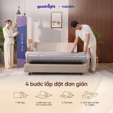 Nệm lò xo Goodnight SleepWave Hybrid (Sleep Wave 4.0) giảm tiếng ồn dày 20cm - Ảnh 16
