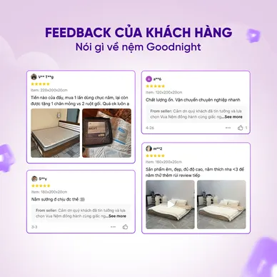 Nệm lò xo Goodnight SleepWave Hybrid (Sleep Wave 4.0) giảm tiếng ồn dày 20cm - Ảnh 10
