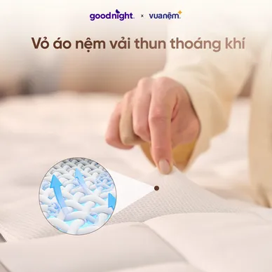 Nệm lò xo Goodnight SleepWave Hybrid (Sleep Wave 4.0) giảm tiếng ồn dày 20cm - Ảnh 15