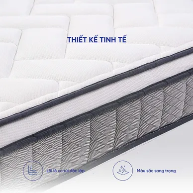 Nệm lò xo Goodnight SleepWave Hybrid (Sleep Wave 4.0) giảm tiếng ồn dày 20cm - Ảnh 11