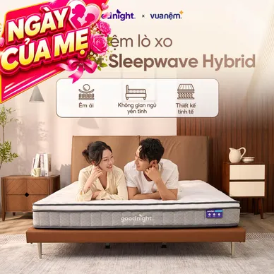 Nệm lò xo Goodnight SleepWave Hybrid (Sleep Wave 4.0) giảm tiếng ồn dày 20cm - Ảnh 10