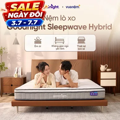 Nệm lò xo Goodnight SleepWave Hybrid (Sleep Wave 4.0) giảm tiếng ồn dày 20cm - Ảnh 10