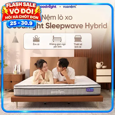 Nệm lò xo Goodnight SleepWave Hybrid (Sleep Wave 4.0) giảm tiếng ồn dày 20cm - Ảnh 10