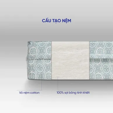 Nệm bông ép Wonjun Pure & Fresh dày 5/9cm gấp 3 - Ảnh 12