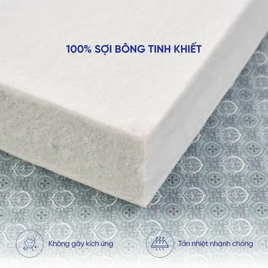 Nệm bông ép Wonjun Pure & Fresh dày 5/9cm gấp 3 - Ảnh 13