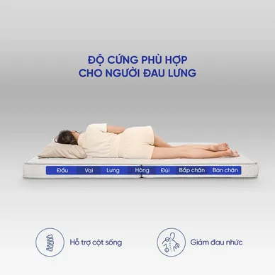 Nệm bông ép cao cấp Wonjun Pure Premium nâng đỡ vững chắc dày 12cm gấp 2 - Ảnh 14