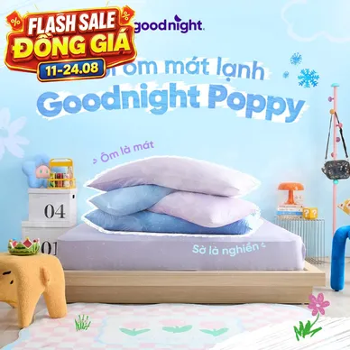 (BST Ngủ Mát) Ruột gối ôm êm ái hiện đại Goodnight Poppy chuẩn công thái học, phù hợp với cơ thể người Việt - Thumbnail