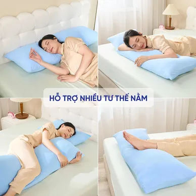 Gối ôm êm ái hiện đại Goodnight Poppy chuẩn công thái học, phù hợp với cơ thể người Việt (BST Ngủ Mát) - Ảnh 10