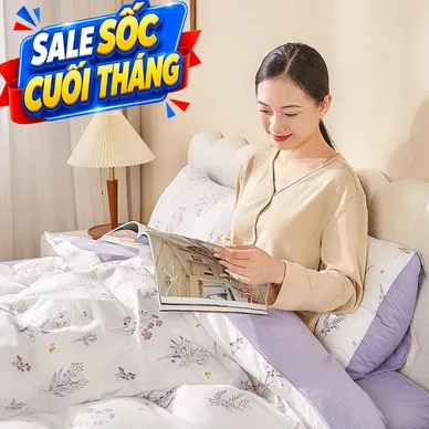 Bộ ga chun vỏ chăn Goodnight Bamboo mềm mại, điều hòa thân nhiệt - Ảnh 2