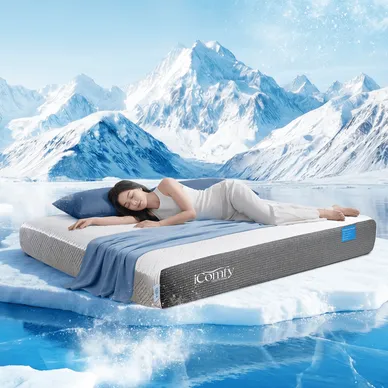 [BST Ngủ Mát] Nệm foam iComfy Coolax Plus Băng Lạnh Đa Tầng Dày 20cm - Ảnh 3