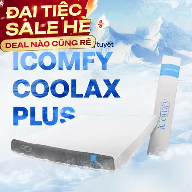 [BST Ngủ Mát] Nệm foam iComfy Coolax Plus Băng Lạnh Đa Tầng Dày 20cm - Ảnh 2