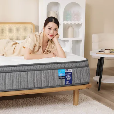 Nệm lò xo Spring Air Back Supporter Firm Cool nâng đỡ làm mát dày 26cm - Ảnh 21