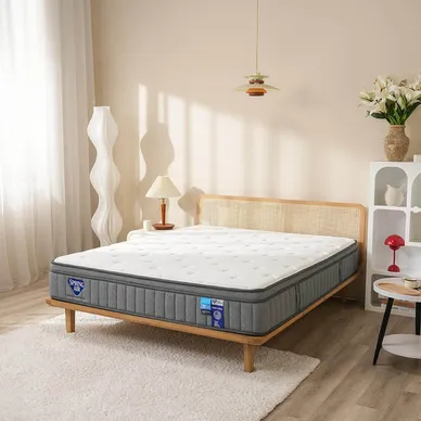 Nệm lò xo Spring Air Back Supporter Firm Cool nâng đỡ làm mát dày 26cm - Ảnh 17