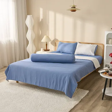 Bộ ga chun tencel Amando Celia 4 chi tiết màu trơn tinh tế - Ảnh 7