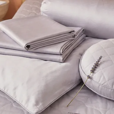 Bộ ga chun chần + chăn chần 5 món Amando Wellness Tencel Luxe, mềm mại, mịn mướt, thoáng mát vượt trội - Ảnh 10