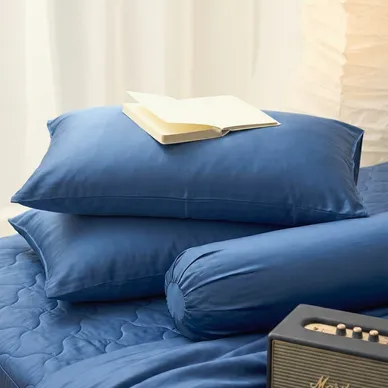 Bộ ga chun chần + chăn chần 5 món Amando Wellness Tencel Luxe, mềm mại, mịn mướt, thoáng mát vượt trội - Ảnh 14