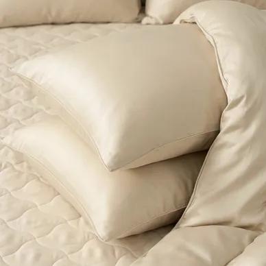 Bộ ga chun chần + chăn chần 5 món Amando Wellness Tencel Luxe, mềm mại, mịn mướt, thoáng mát vượt trội - Ảnh 18