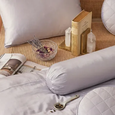 Bộ ga chun chần + chăn chần 5 món Amando Wellness Tencel Luxe, mềm mại, mịn mướt, thoáng mát vượt trội - Ảnh 11