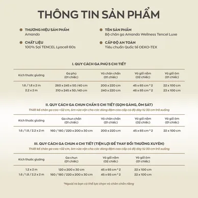 Vỏ gối Amando Wellness Tencel Luxe mềm mại - Ảnh 14