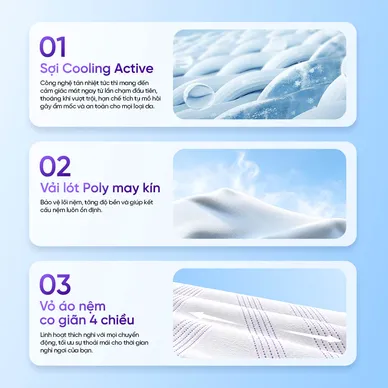 (Phiên bản Pro 2026 - x3 Kikoo) Nệm foam Goodnight Active Hybrid làm mát - Ảnh 20