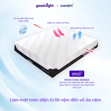 Nệm foam công nghệ Đức Goodnight Active Hybrid dày 20cm - Ảnh 3