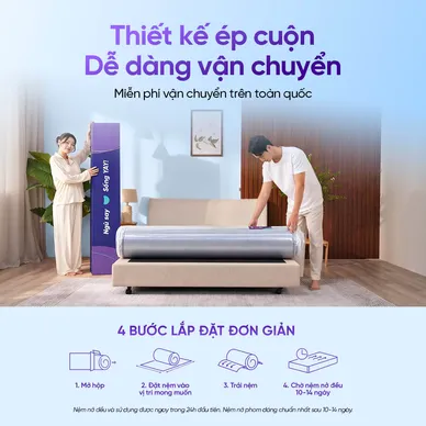 (Phiên bản Pro 2026 - x3 Kikoo) Nệm foam Goodnight Active Hybrid làm mát - Ảnh 21