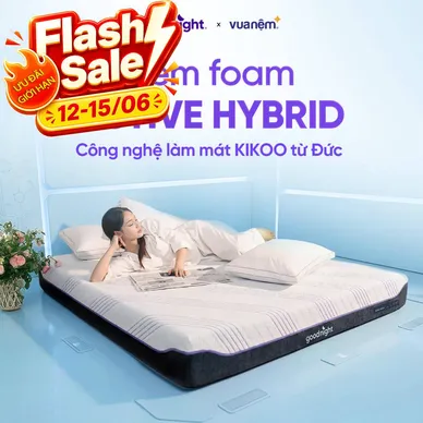 Nệm foam Kikoo Mát Lạnh Goodnight Active Hybrid Từ Đức - Ảnh 2